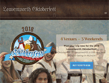 Tablet Screenshot of leavenworthoktoberfest.com